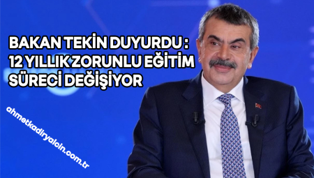 Bakan Tekin’den açıklama: Zorunlu eğitim süresi kısalacak mı?