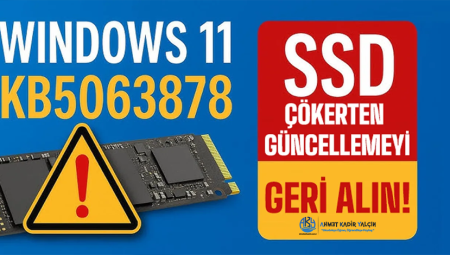 SSD bozan Windows KB5063878 güncellemesi nedir, nasıl kaldırılır?